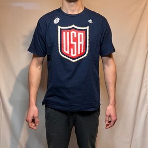 ADIDAS MENS USA WORLDCUP T SHIRT (XL)